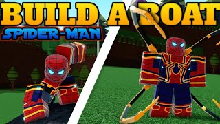 I BUILT NANOTECH IRON SPIDERMAN  Build A Boat For Treasure [upl. by Alejoa224]