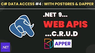 Dotnet 9 web apis with dapper and postgres [upl. by Odawa]