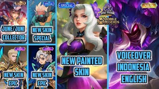 MLBB BIG UPDATE  GROCK NEW SKIN SPECIAL HARITH COLLECTOR REVAMPED HELCURT LOLITA EPIC [upl. by Ahcila]