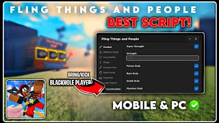 BEST  Fling Things and People GUI Script  KickBlackhole Players  Roblox Scripts 2024 [upl. by Alimac]