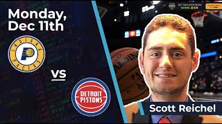 Free NBA Betting Pick Indiana Pacers vs Detroit Pistons 12112023 Scotts Selections [upl. by Donalt522]