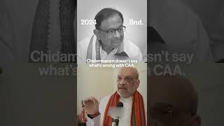 P Chidambaram and Amit Shah face off on repealing CAA… [upl. by Nyrmak]