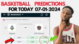 BASKETBALL PREDICTIONS FOR TODAY 07012024 OVERS AND UNDERS POINTS REVIEW [upl. by Ahsikar945]