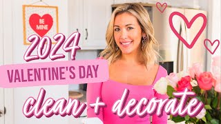 2024 VALENTINES DAY CLEAN  DECORATE WITH ME BriannaK [upl. by Abert]