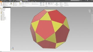 Icosidodecahedron  Autodesk Inventor [upl. by Colson]