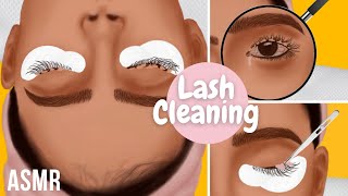 ASMR Animation  Clumpy and Old Eyelash Extension Removal  Lash Deep Cleaning Treatment Animation [upl. by Lida]