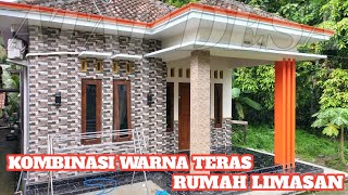 GAMBARAN KOMBINASI WARNA CAT TERAS RUMAHTERAS RUMAH LIMASAN MINIMALIS [upl. by Dacia4]