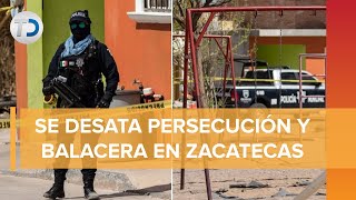 Sicarios agreden a elementos de la Policía Estatal Preventiva en Zacatecas [upl. by Noislla740]