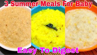 3 Summer Meal For Baby 13 Years  Baby Food Recipes For 13 Years  Healthy Food Bites [upl. by De]