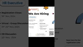 l Hiring Fresher vacancy l Avasoft l HR executive l navalur chennaijobs humanresources hiring [upl. by Baggott]