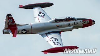 T33 Shooting Star Flybys  TBM Avenger Reunion 2022 [upl. by Aserehc]