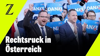 Rechtsruck in Österreich FPÖ bei Parlamentswahl stärkste Kraft [upl. by Kakalina898]