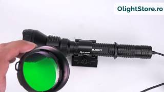 Set lanterna vanatoare Olight V9 M3XsUT Javelot 1000m [upl. by Eenal]