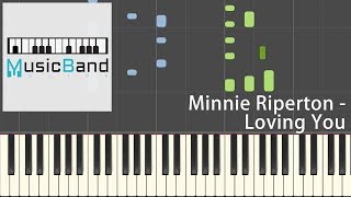 Minnie Riperton  Loving You  Piano Tutorial HQ Synthesia [upl. by Novikoff]