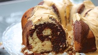 HOW TO MAKE A MOCHA COFFEE CAKE aka Coffee Chocolate and Vanilla Marble Cake [upl. by Halak113]