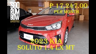 2023 Kia Soluto 14 LX MT Review Downpayment amp Monthly [upl. by Nnaeoj5]