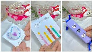 Easy paper craftGift ideasAesthetic DIYcute birthday card ideas easy present ideas✨ [upl. by Ettelracs]