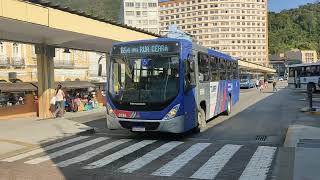 Movimentação de ônibus  Terminal Centro de Petrópolis [upl. by Akeemat]