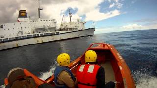 Proper procedures for launching a Fast Rescue Boat FSB [upl. by Aihseit]