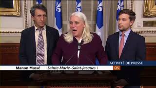 BilaBilan de fin de session parlementaire juin 2018 — Discours de Manon Massé [upl. by Aruol]