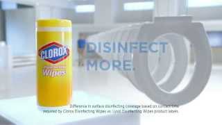 TV Spot  Clorox Disinfecting Wipes  Disinfect More [upl. by Wilda685]