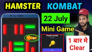 Hamster kombat 22 july mini game key puzzle Hamster kombat today mini game puzzle code 22 july game [upl. by Jordain]