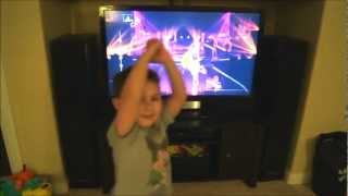 Little Kid Dancing to Moves Like Jagger on Just Dance 4 [upl. by Eveivaneg]