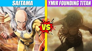 Saitama vs Ymir Founding Titan  SPORE [upl. by Naujat]