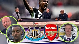 Newcastle vs Arsenal 10 Post Match Analysis  Isak Longstaff Alan Shearer Ian Wright Reactions [upl. by Intyrb]