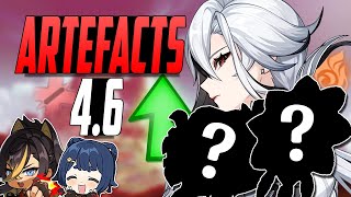 LES NOUVEAUX ARTÉFACTS 46 SONTILS BONS  Attention  Analyse  Avis  Genshin Impact [upl. by Roos623]