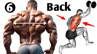 6 Big Back Workout For Muscle Building  THE GYM [upl. by Nevlin]