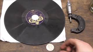 Fixing a Shellac Records broken Center Bore [upl. by Manoop]