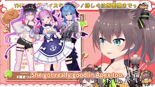 Matsuri would love to play Apex with Towa Aqua or Suisei 【HololiveENG Sub】 [upl. by Bibbye]