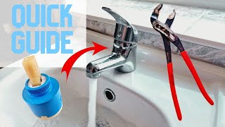 How To Replace A Single Lever Mixer Tap Cartridge in 3 Minutes [upl. by Anigal]