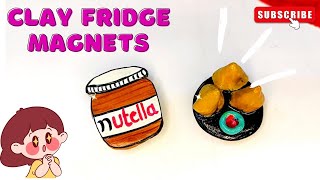 DIY CLAY Fridge Magnets 😱😱 Clay art [upl. by Thinia]