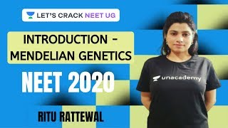 Mendelian Genetics  Introduction  Principals of Inheritance and Variation  Target NEET 2020 [upl. by Karalynn219]