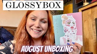 UNBOXING GLOSSYBOX AUGUST 2022 BEAUTY SUBSCRIPTION BOX [upl. by Notlaw54]