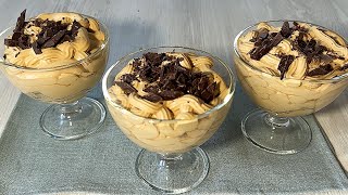 Kaffee Mousse Dessert in 5 Minuten Es ist so lecker dass ich es jeden Tag mache [upl. by Ylloh]