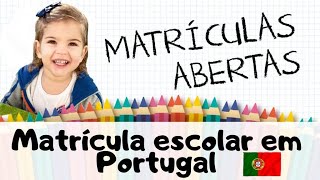 COMO MATRICULAR NA ESCOLA ESCOLA EM PORTUGAL 685 [upl. by Marchall]