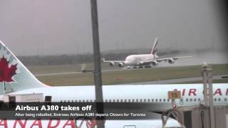 Airbus A380 makes emergency landing in Ottawa [upl. by Isherwood]