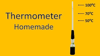 How to make a Thermometer at home for kids to paly and learn science  Thermometer [upl. by Anida374]