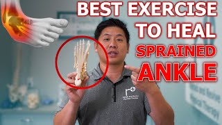 One Exercise for Ankle Sprain RECOVERY  Physical Therapist Teaches [upl. by Ameerak]