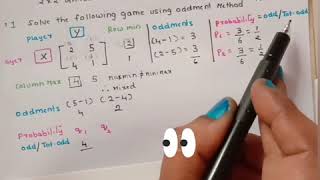 Game Theory Series 8  Problem 1  Oddments Method [upl. by Laughry]