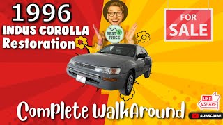 Toyota Indus Corolla AE101 Restore amp Sale  Walkaround Details Price Reveal  Nardo Grey toyota [upl. by Chrysa162]