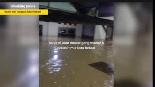 Baru saja tanggul jakarta amp bekasi jebol  banjir besar jakarta dan bekasi hari ini 30112024 [upl. by Honniball444]