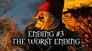 The Witcher 3 Wild Hunt  Ending 3  The worst ending [upl. by Ahsatin431]