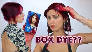 Dyeing my hair Burgundy with BOX DYE [upl. by Omar]