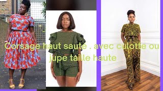 apestyle JUPE TAILLE HAUTE avec CORSAGE SAUTE en HAUT [upl. by Frerichs]