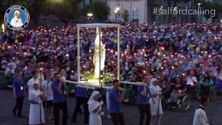 Torchlight Procession Lourdes 2017 [upl. by Knut]