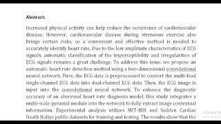 Multi Scale and Multi Channel Information Fusion for Exercise Electrocardiogram Feature Extraction a [upl. by Irrabaj]